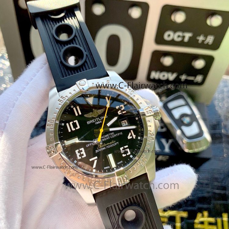 2019 Copy Breitling Avenger 2 Seawolf Watch Yellow hand